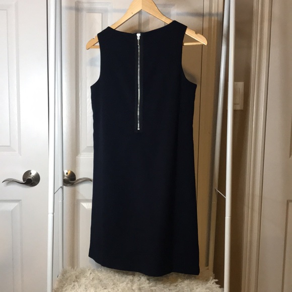 Gap x-small navy shift dress with back open display zipper - Picture 2 of 5